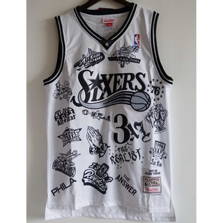 Male Philadelphia 76Ers 25 Ben Simmons Throwback Swingman Black Jersey in  2023