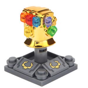 LEGO Thanos Minifigure with Gauntlet and 6 Infinity Stones from Infinity War