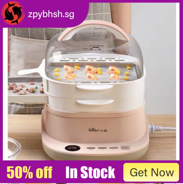 3l 800w Bear Multipurpose Electric Rice Noodle Roll Steamer Drawer Type
