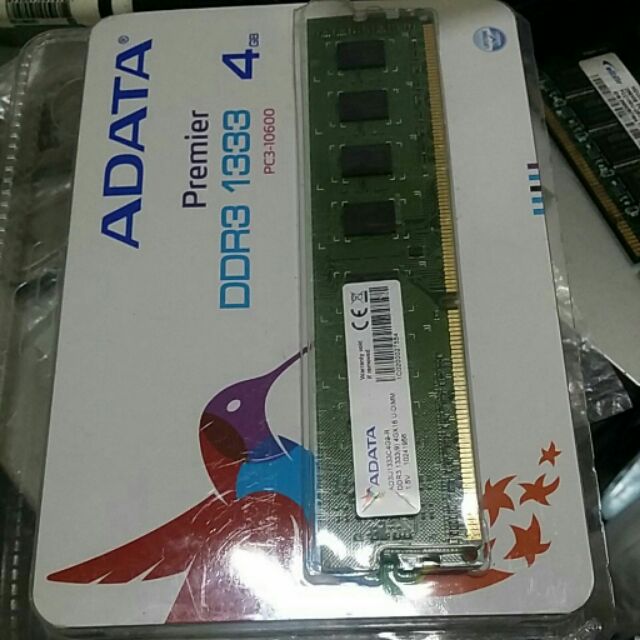 ADATA Brand New DDR3 1333 4G Double Sided Dual Channel | Shopee Singapore