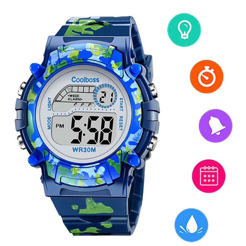 Boys digital waterproof watch sale