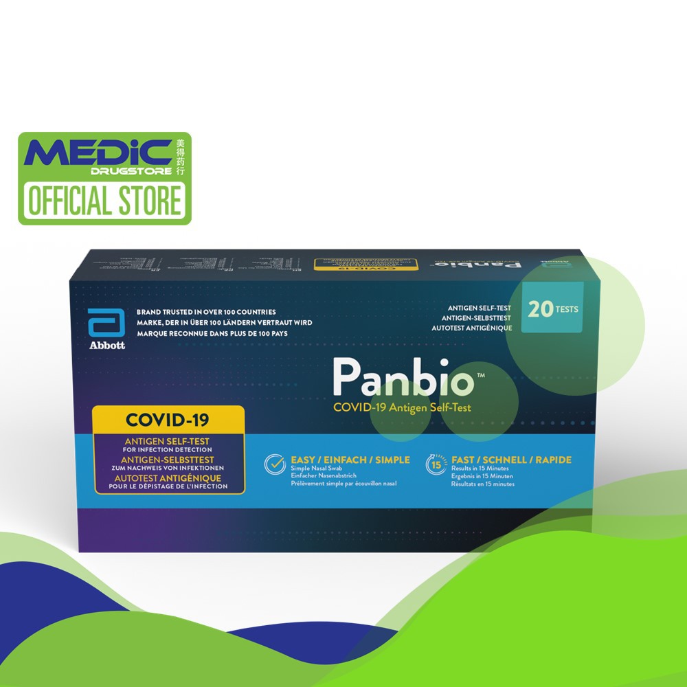 Abbott Panbio Covid-19 Antigen Self-Test 20s - By Medic Drugstore ...