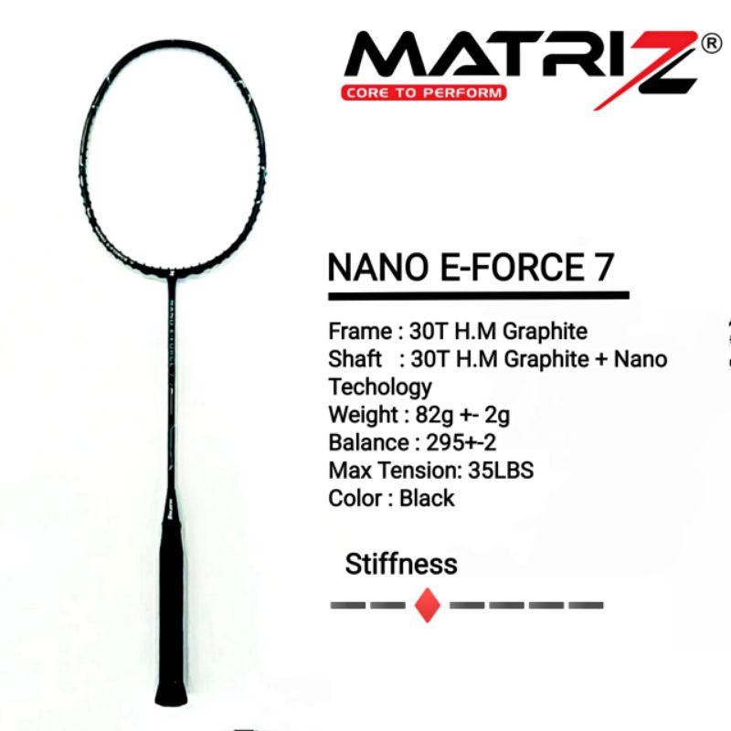 Matriz Badminton Racquet Nano EForce 7 Shopee Singapore