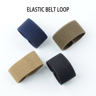 Elastic web outlet belt