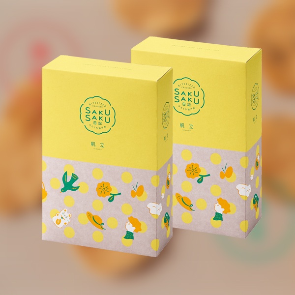 BANKAKU OFFICIAL STORE】 Sakusaku Nikki Scallop Crackers 6packsx2