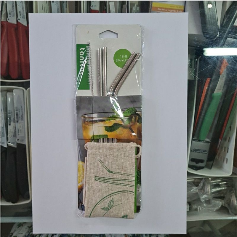 SSH-22 Tanica Straw Set SUS 304, Tanica Stainless Steel Straw Package ...