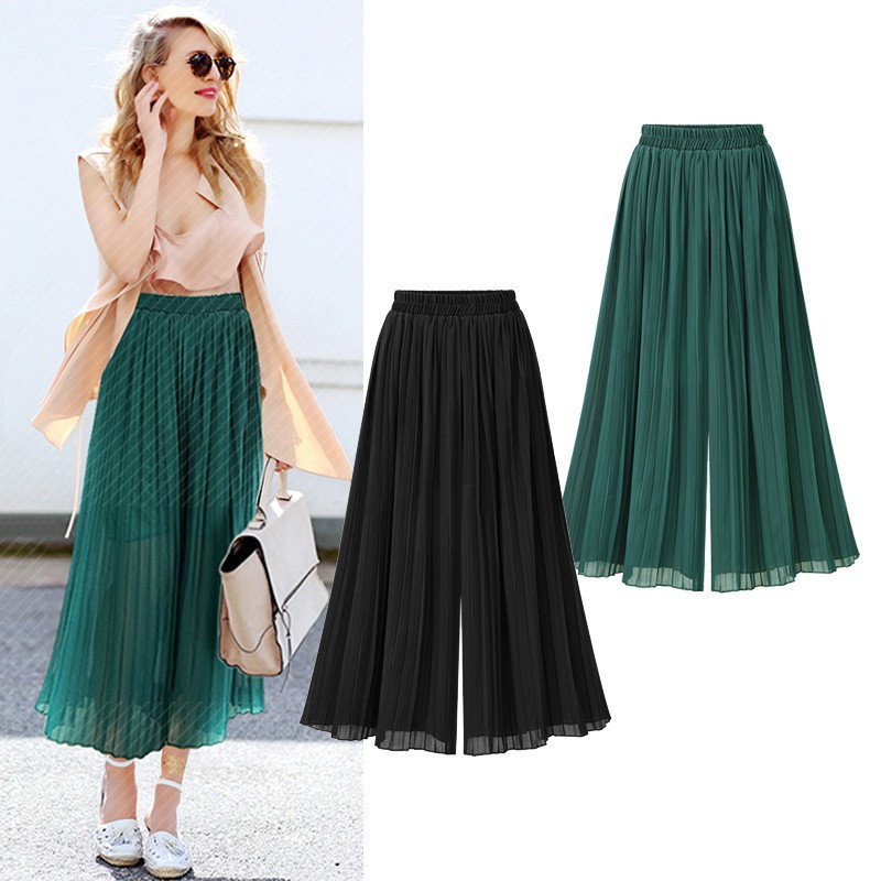 Chiffon clearance pleated pants