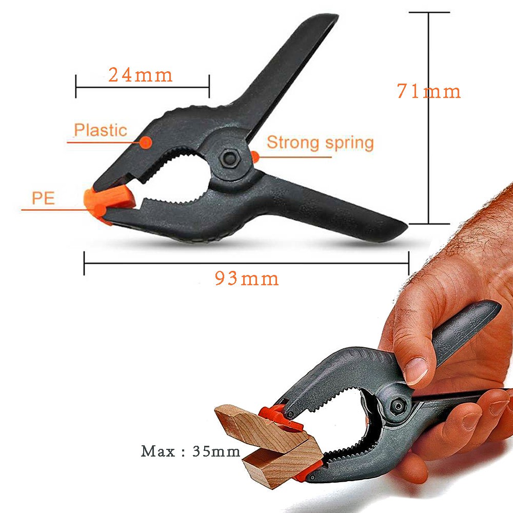 Mini 2 3 4 6 9 Inch WoodWorking Spring Clamp Klem Penjepit Pengeleman ...