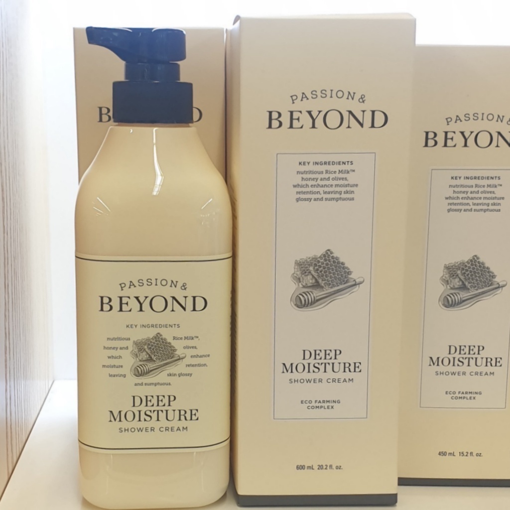 BEYOND Deep Moisture Shower Cream 600 ml Soft Cream Body Wash