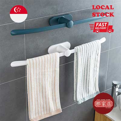 Towel hanger no drill outlet