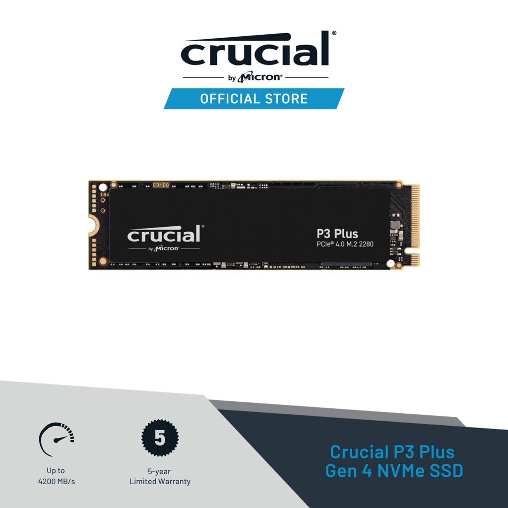 Crucial P3 3.0 NAND NVMe PCIe M.2 internal SSD Desktop/Laptop SSD