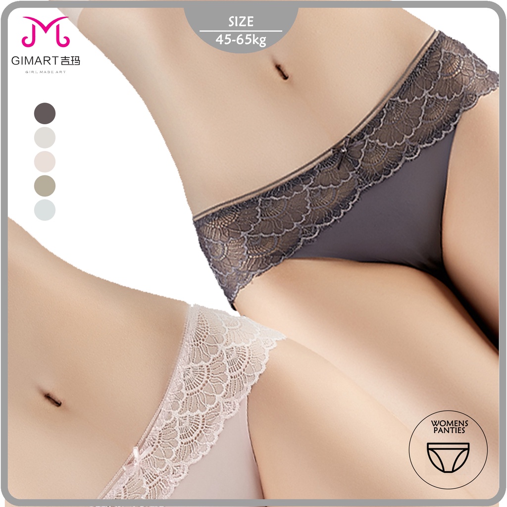 【Ready stock】Women Fashion One Piece Seamless Ice Silk Panties Girls Clothing Underwear Panty