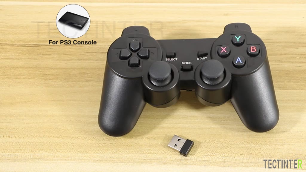 2 PCS 2.4Ghz Wireless Gamepad for PS3 Dual Game Controller USB Joystick ...