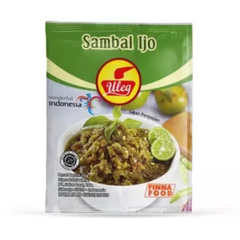 SACHET)ULEG SAMBAL TERASI / ULEG SAMBAL IJO / ULEG SAMBAL BAWANG