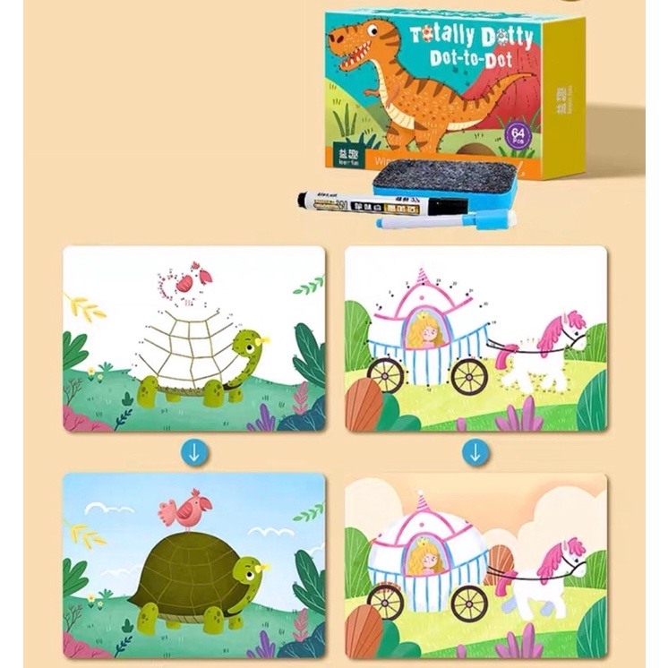 Numbers Dot to Dot Wipe and Clean Activity Book Colouring Exercise Book ...