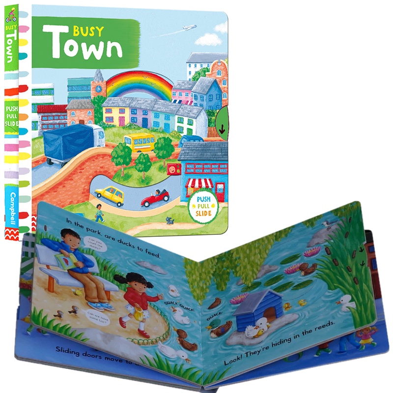 SG Stock】Campbell busy book Series children's Interactive Board