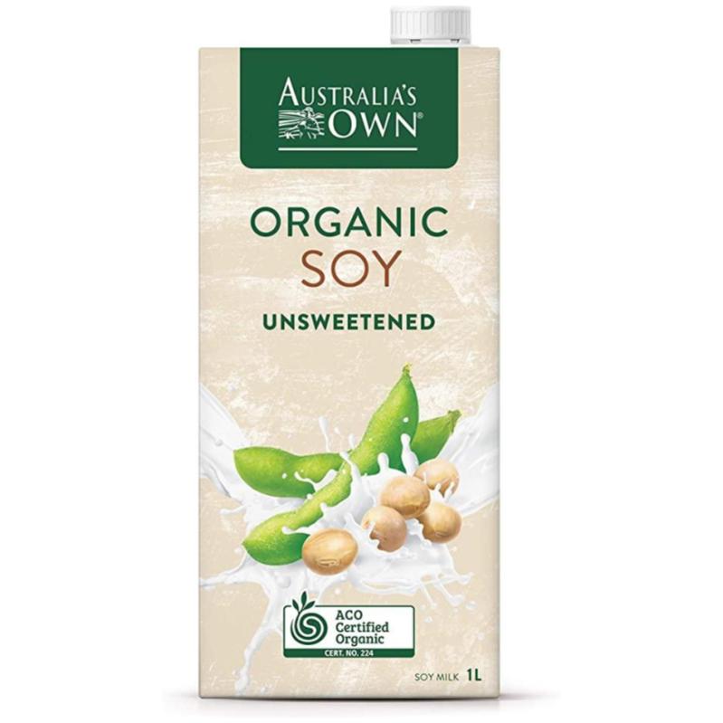 [Bundle of 8] Australia's Own Soy Unsweetened Organic Milk 1L