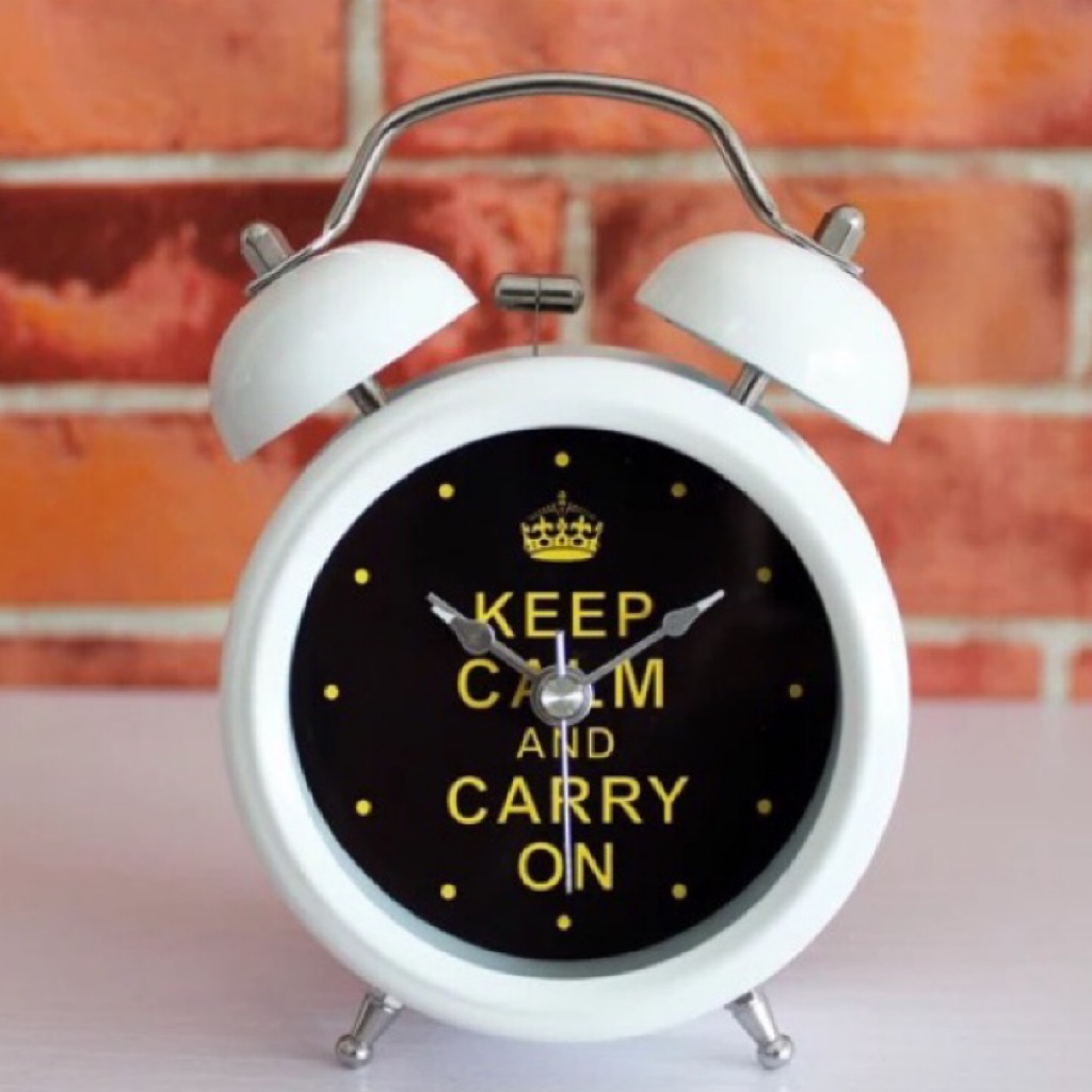 ★SG Ready Stock★Keep Calm And Carry On Alarm Clock Creative Retro ...