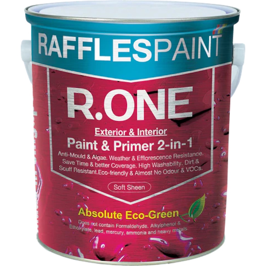 RAFFLES PAINT R.ONE 2in1 Exterior Interior Primer and Paint 5L