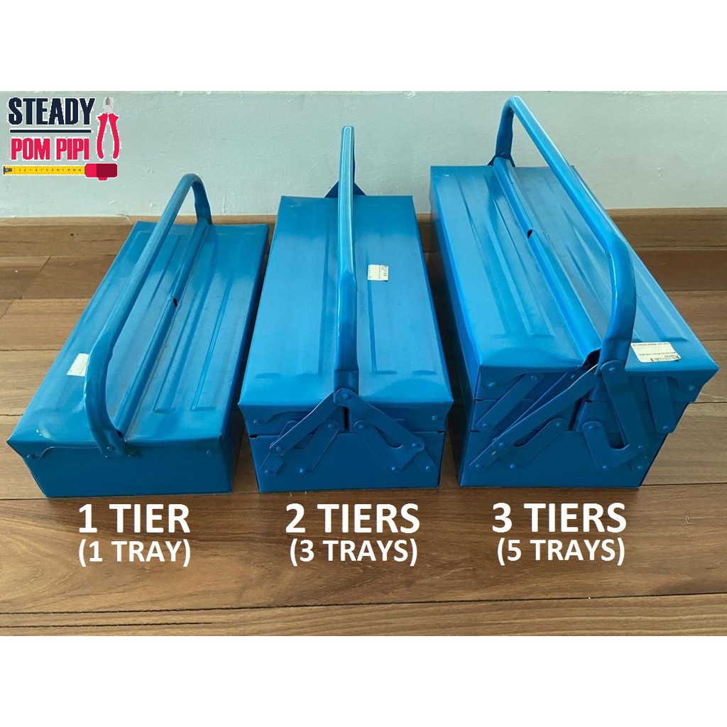 METAL CANTILEVER STEEL TOOL BOX / TOOL STORAGE / MECHANIC TOOL BOX / BLUE TOOL BOX