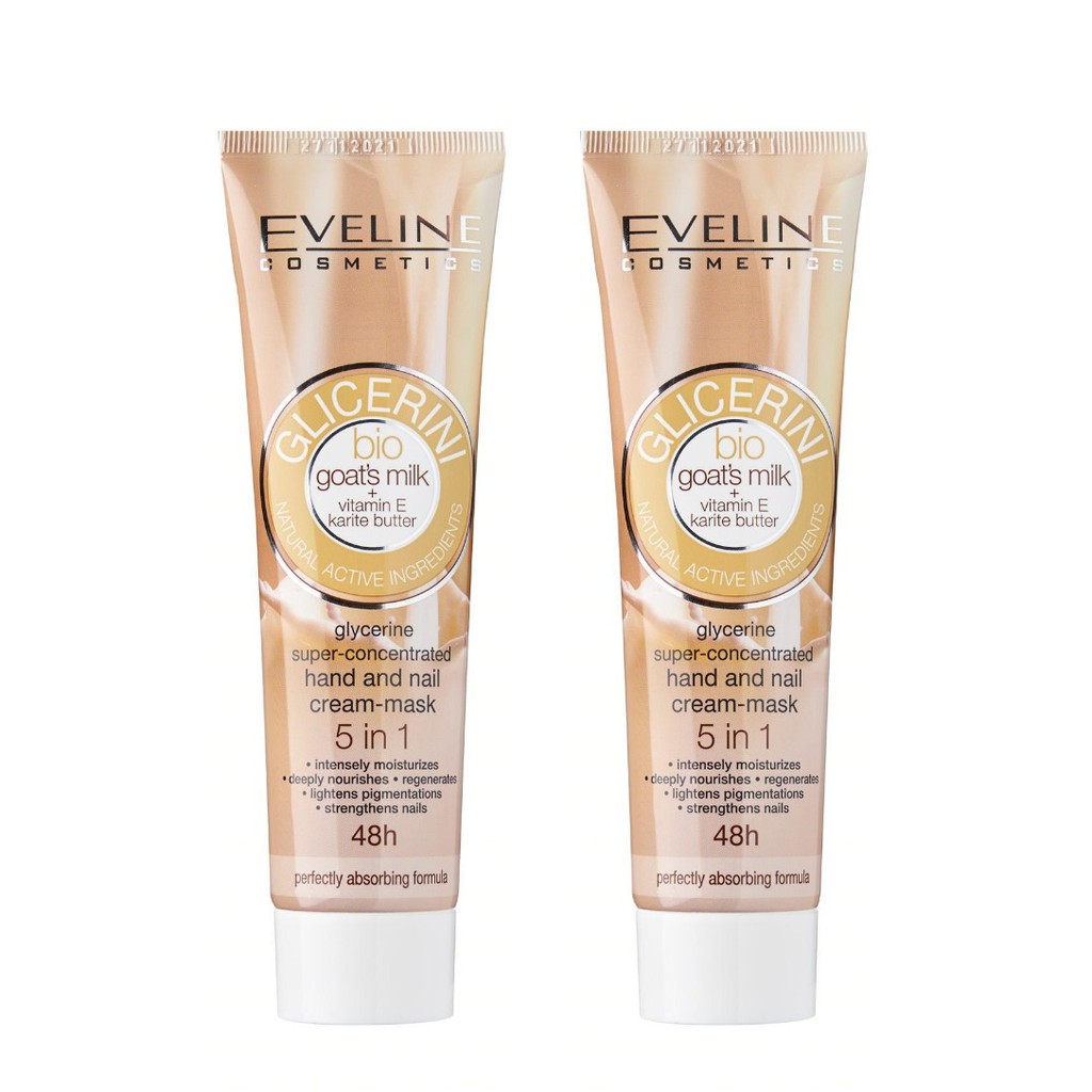 2 x EVELINE HAND & NAIL CREAM BIO GOAT'S MILK 100ML Shopee Singapore