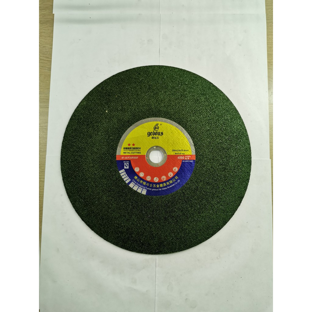 14" Fiber Cutting Disc, Green, GD14G08 Shopee Singapore
