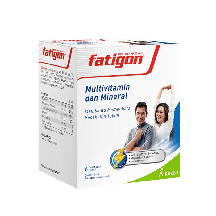Fatigon Multivitamin 1 Strip isi 6 Kapsul / Multivitamin - Gambar 3