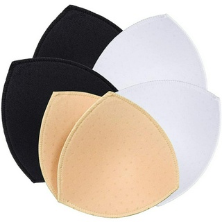 Wholesale Price]2Pcs Comfy Invisible Triangle Round Bra Pads Inserts  /Removeable Push Up Padding BustBreast Pads for Women Bikinis, Sport Bra,  Swimsuit /Bra Padding Bust Enhancer