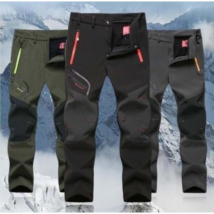 Plus Size Men's Outdoor Waterproof Hiking Trousers Climbing Quick Drying  Pants