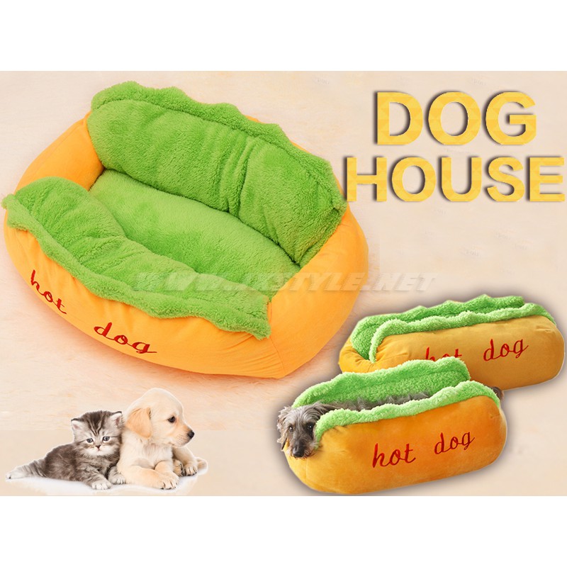Hot dog shaped dog bed sale