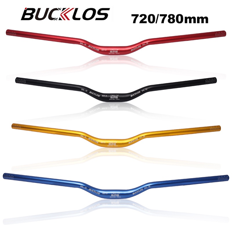 BUCKLOS Mountain Bike Bar 31.8mm 720 780mm Riser Alloy Handlebar