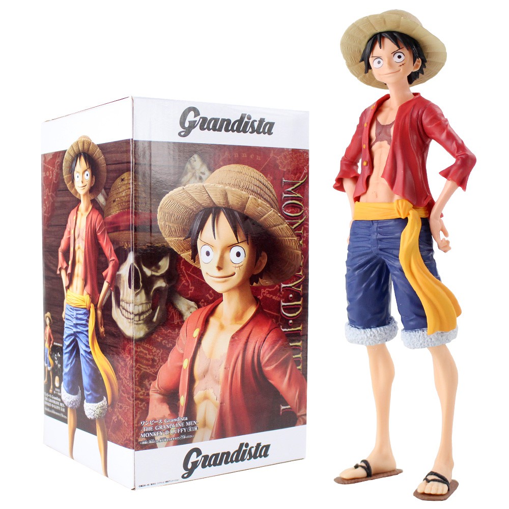 25cm Anime One Piece Figure Luffy Straw Hat Boy Monkey D Luffy PVC ...