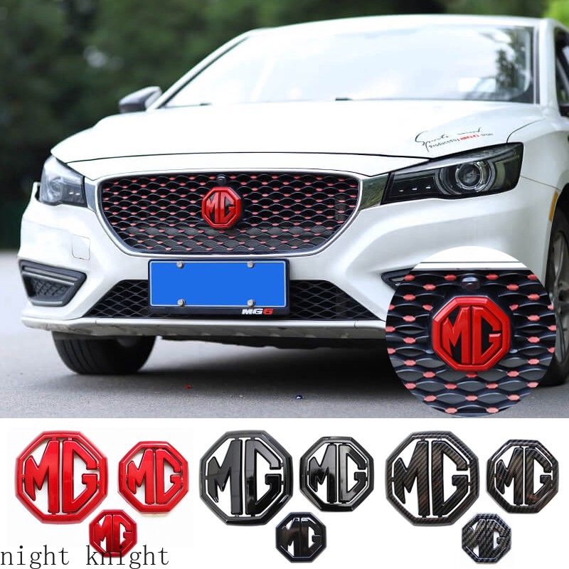 Night knight Car Front Grille Emblem Rear Trunk Badge Tail Cover for MG ZS  Auto 3D Steering Wheel Center Sticker Accessories