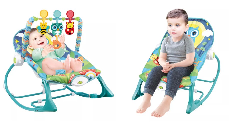 Lucky Baby Infant-to-Toddler Rocker W/Music Vibration (Owl) | Shopee ...