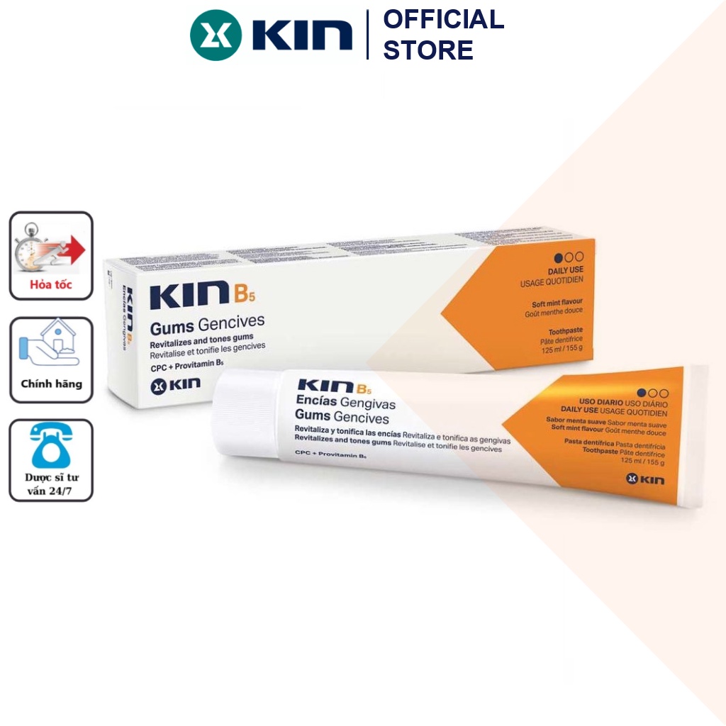 Kin | Recovery Toothpaste - KinB5 155g - Restore Tooth Enamel & Gum ...