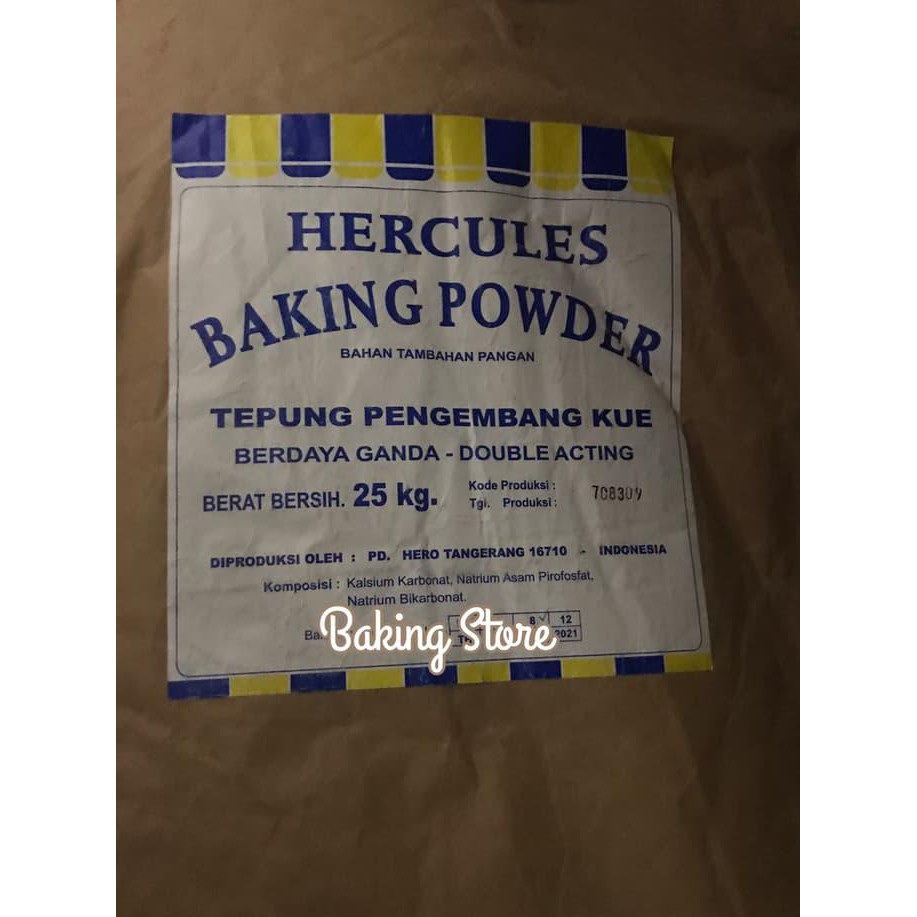 Baking Powder Hercules Double Acting BPDA Hercules Rep 250gr | Shopee ...