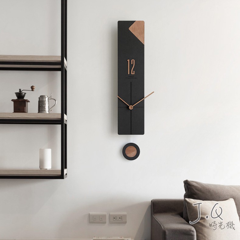 『JQ Time』 Home Silent Wall Clock wooden clock Modern Art Nordic elegant clock home decor wall decoration