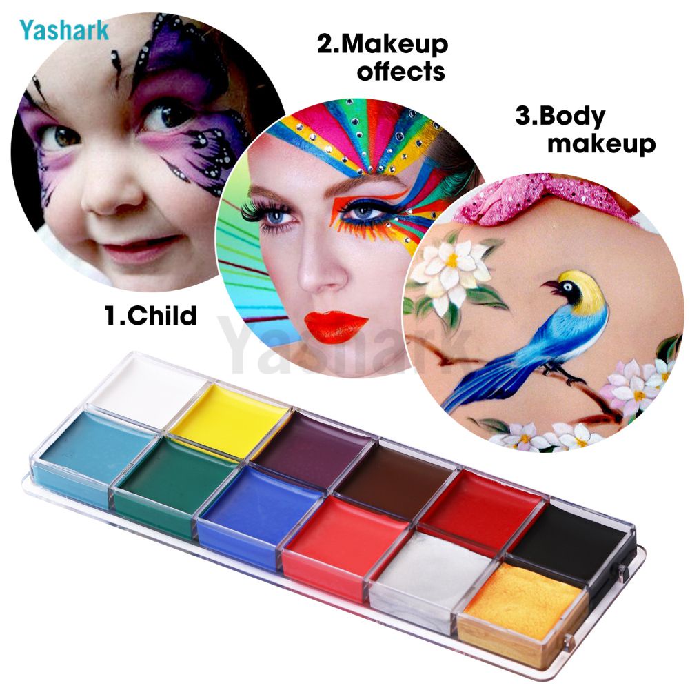 Face Paint Kit For Kids Adults Rainbow Palettes Face Painting Kit