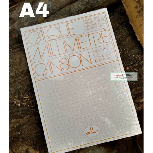Canson Transparent Graph Paper On A4/Calque Millimetre Tracing Paper ...