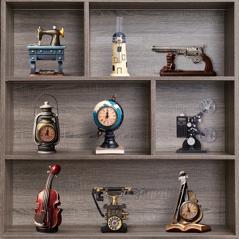 Nostalgic Bookcase Home Small Ornaments American Clothing Store Decorations Coffee Shop Window Retro Bookshelf Props [Quality Life]