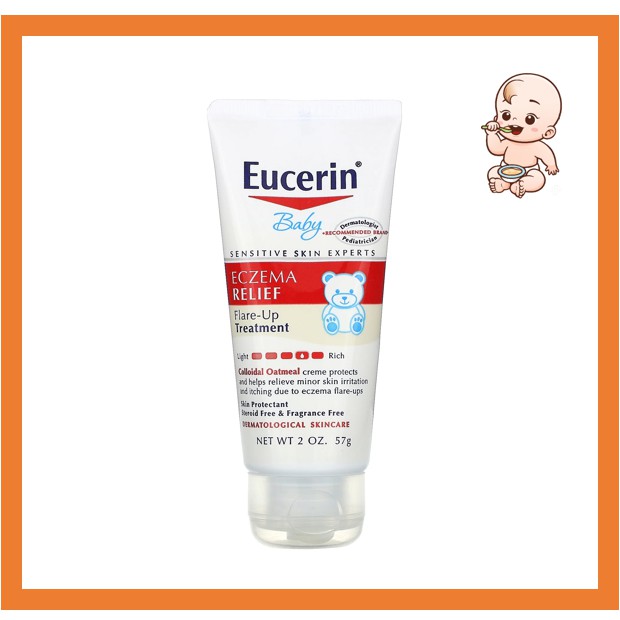 Eucerin Baby Eczema Relief Flare Up Treatment Fragrance Free (57 g ...