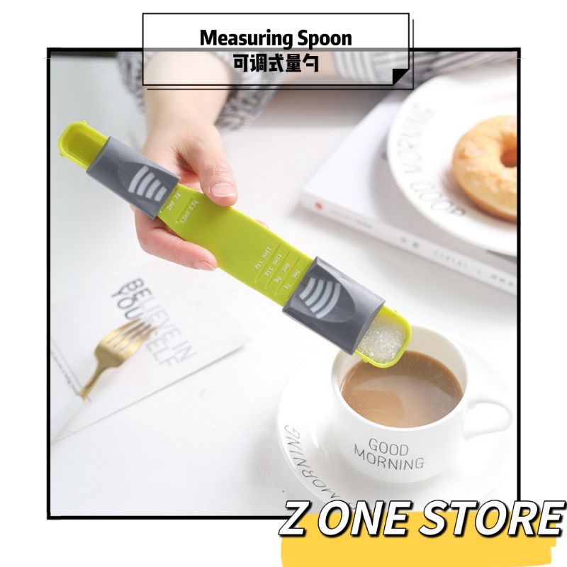 Adjustable Scale Measuring Spoon Powder Metering Spoon Teaspoon 可调式量勺 ...