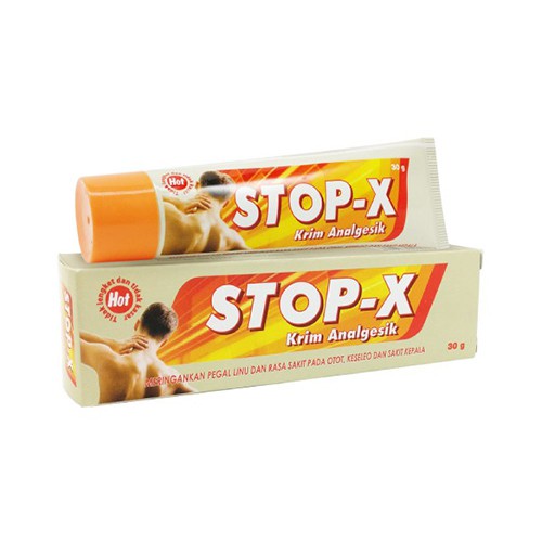 Stop-X Cream 30gr / Pegal-pegal / Nyeri Otot / Keseleo / Nyeri Sendi / Pereda Nyeri - Gambar 3