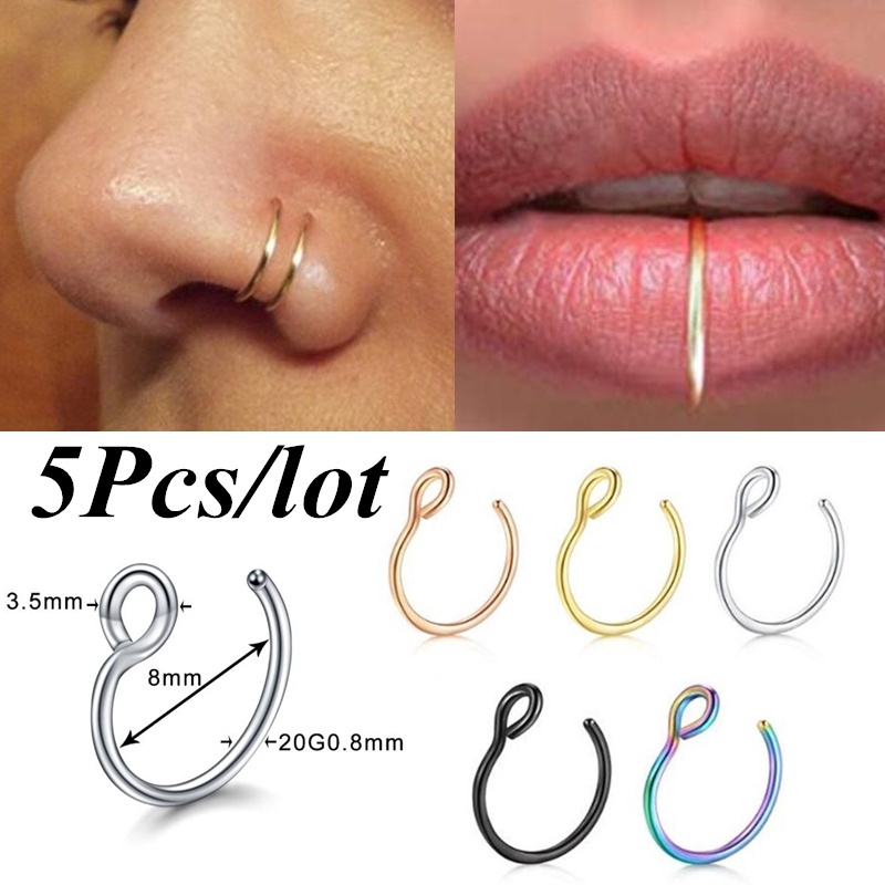 Where to get fake hot sale nose rings near me