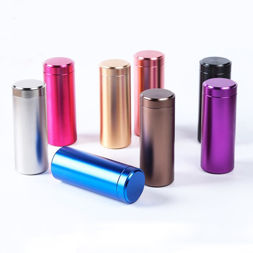 Aluminum Portable Airtight Tea Canister Loose Leaf Tea Can Caddy ...