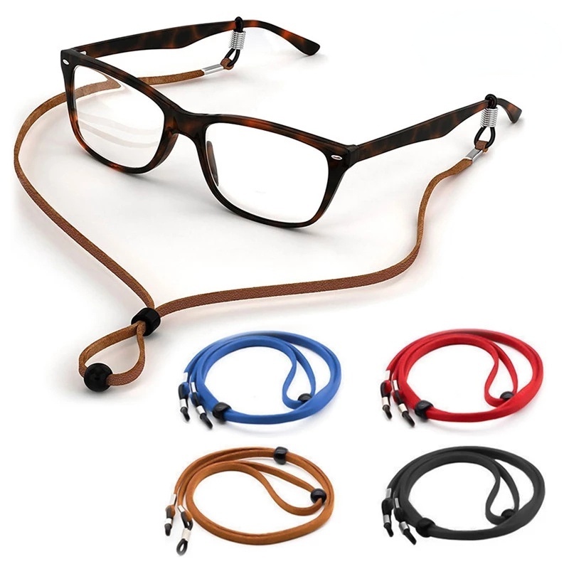 Premium Elastic Non-Slip Glasses Holder Strap / Adjustable Sunglasses ...