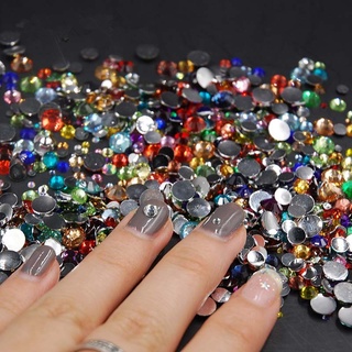 3000pcs Flatback Rhinestones for Crafts Black AB Crystals Rhinestone Resin  Flatback Rhinestones Glitter Gems Nail Diamonds Rhinestones Flatback Rhinestones  for Clothes Accessories DIY Aquamarine Black