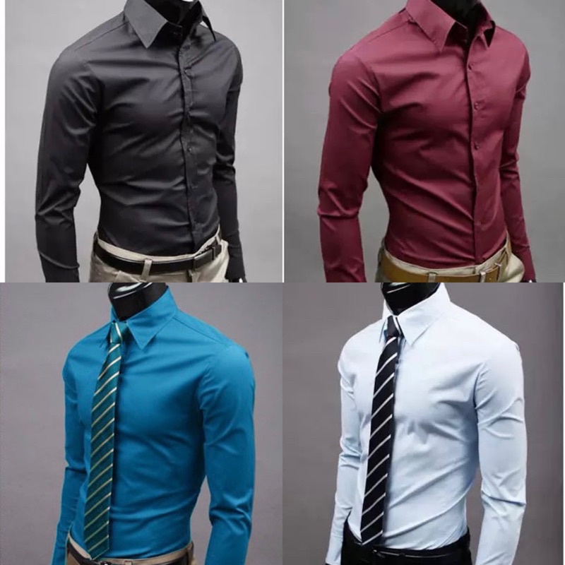 Men Shirt formal men shirt men top men office wear Baju lelaki shirt lelaki Baju Kemeja Lelaki