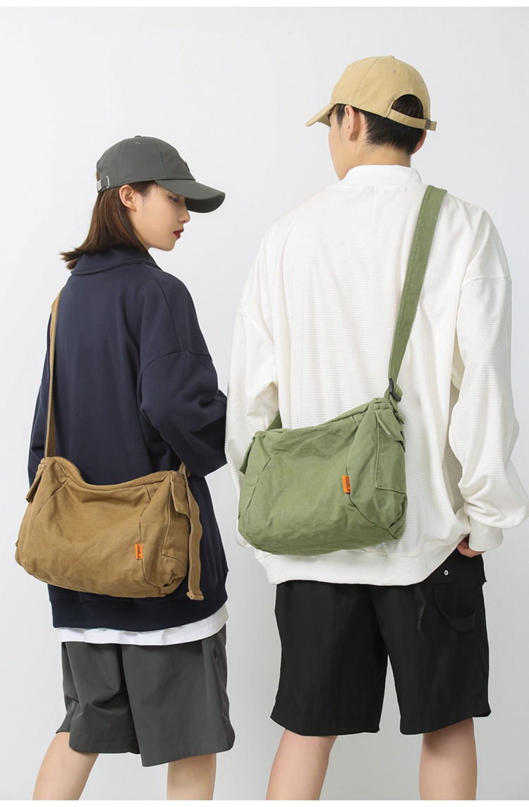Korean Fashion Canvas Big Capacity sling & Shoulder & hobo Bag ...