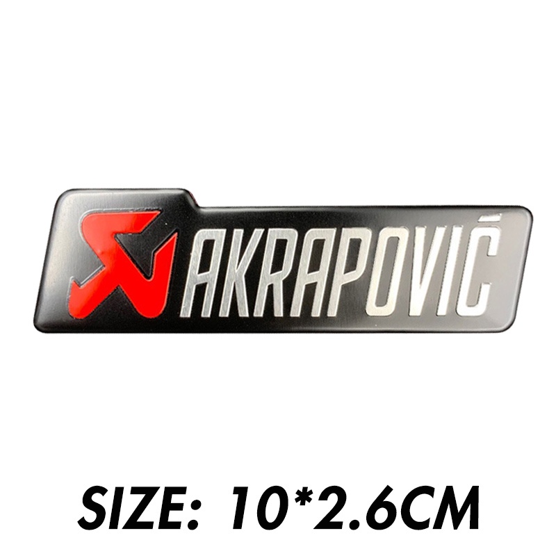 Akrapovic Exhaust Sticker Heat Resistant 3D Aluminium Material